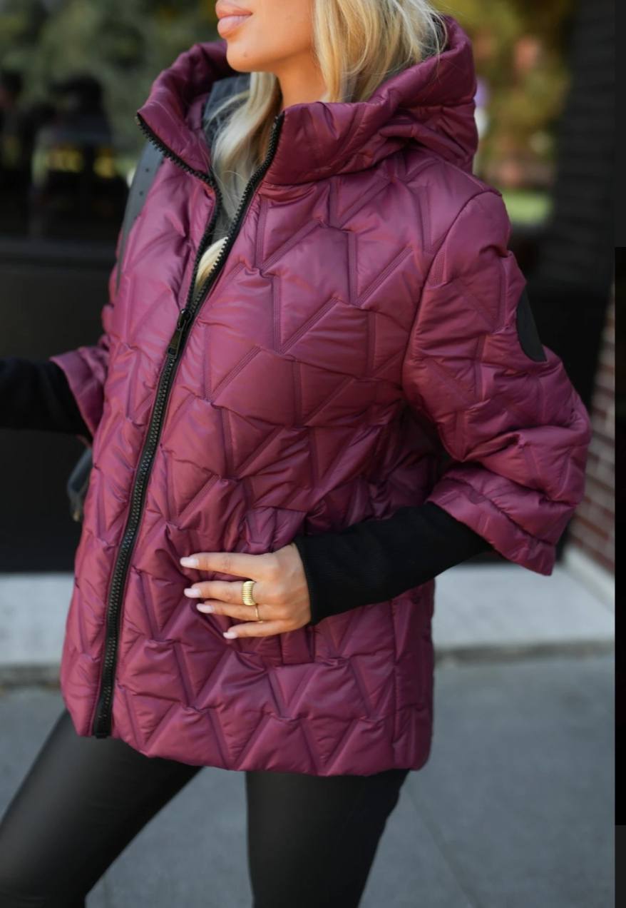 Geacă Matlasată de Iarnă cu Mâneci Inedite