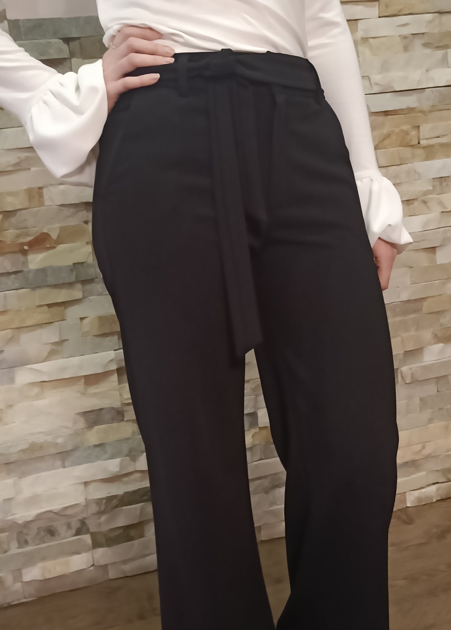 Pantaloni Office Negri Evazați