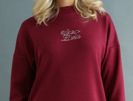 Rochie Stil Drept Warp-Zone Bordeaux