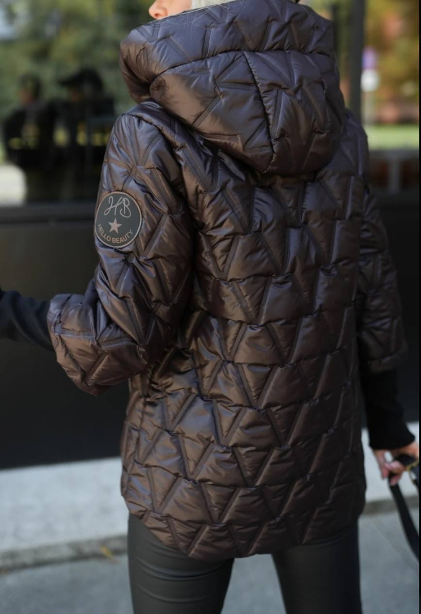 Geacă Matlasată de Iarnă cu Mâneci Inedite