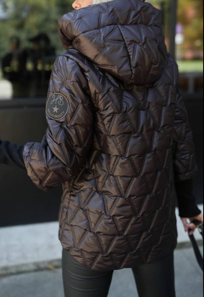 Geacă Matlasată de Iarnă cu Mâneci Inedite