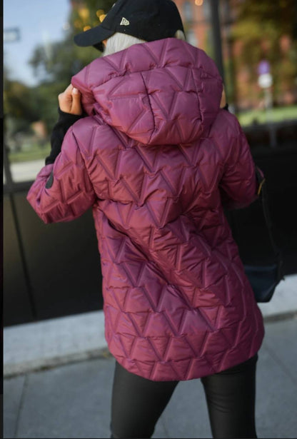 Geacă Matlasată de Iarnă cu Mâneci Inedite