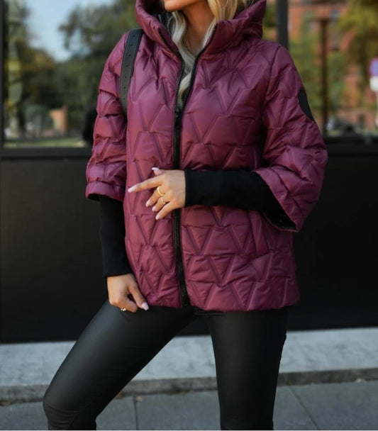 Geacă Matlasată de Iarnă cu Mâneci Inedite