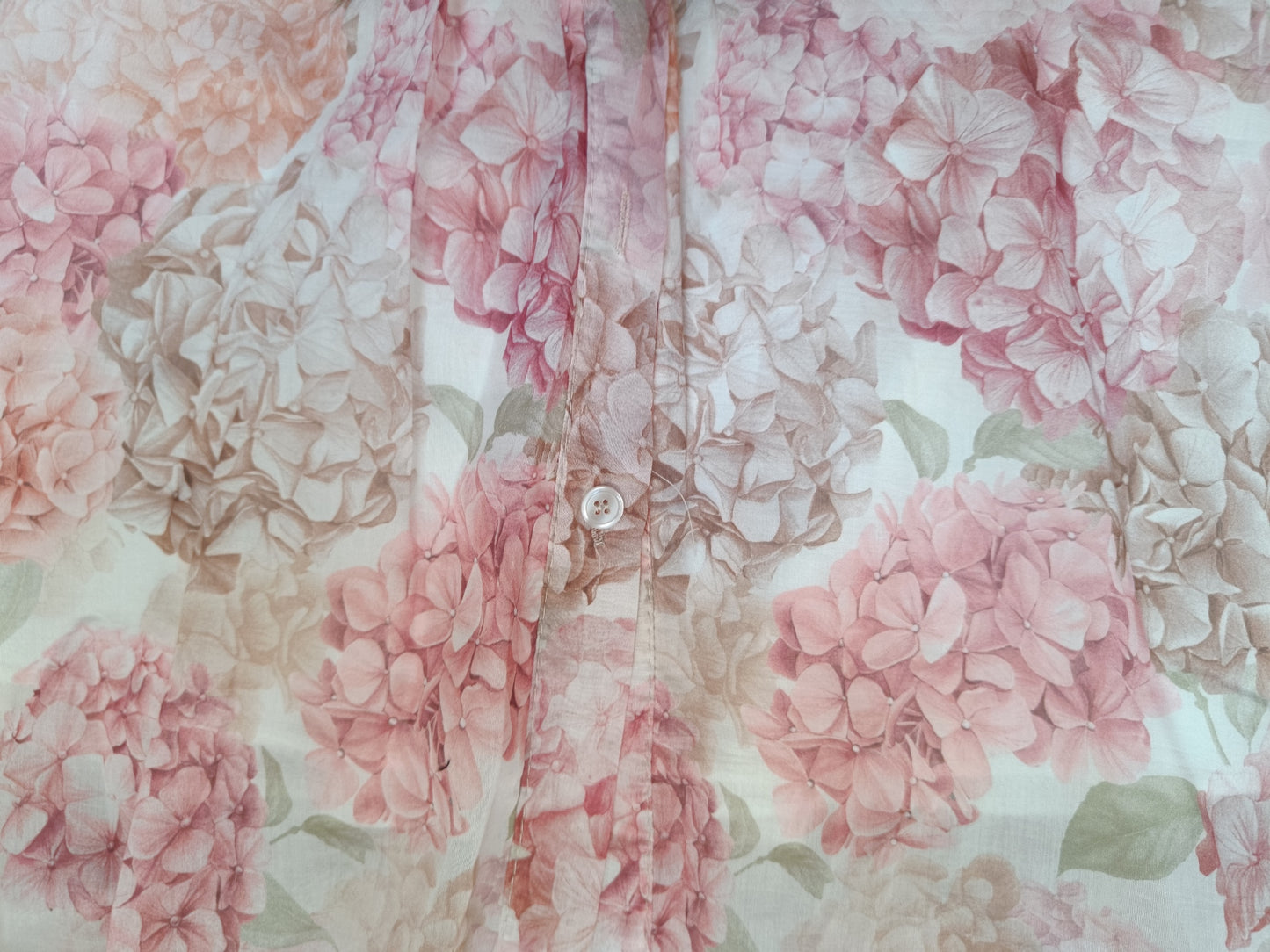 Rochie Maxi Tip Cămașă cu Imprimeu Floral - Roz Pudră