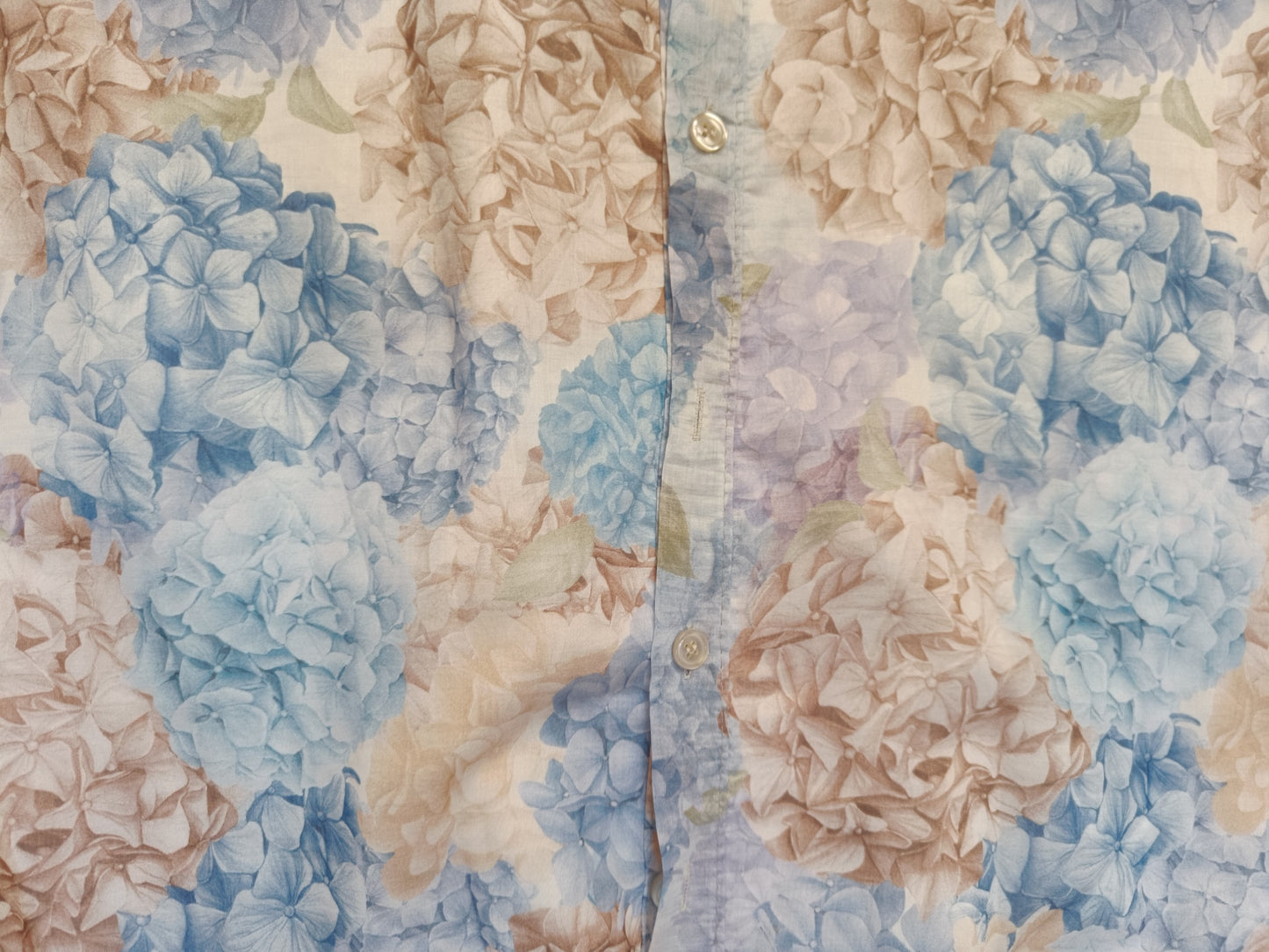 Rochie Maxi Tip Cămașă cu Imprimeu Floral - Baby Blue