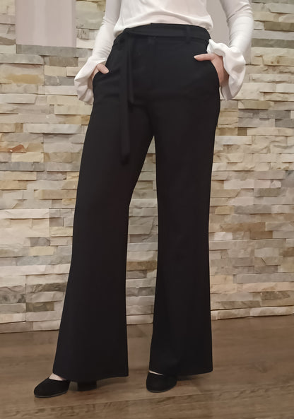 Pantaloni Office Negri Evazați