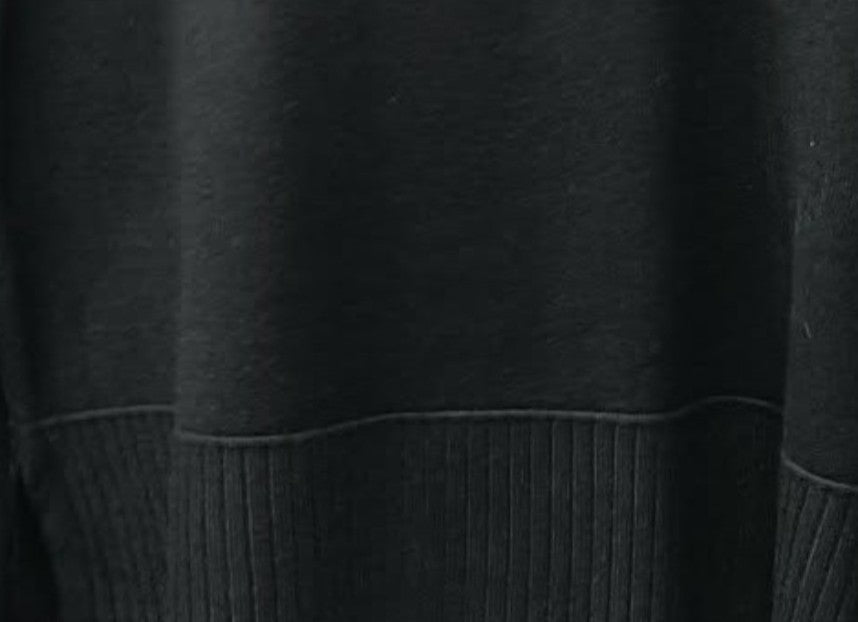 Compleu Tricotat Negru Casual