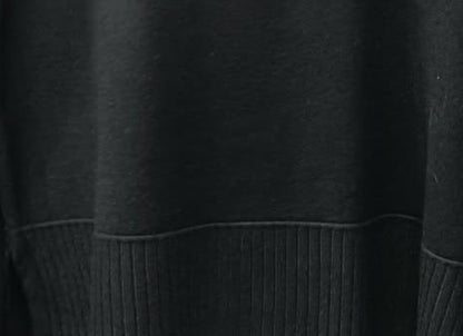 Compleu Tricotat Negru Casual