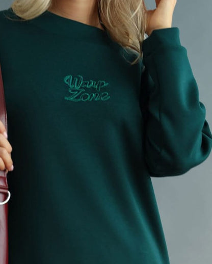 Rochie Stil Drept Warp-Zone  Verde