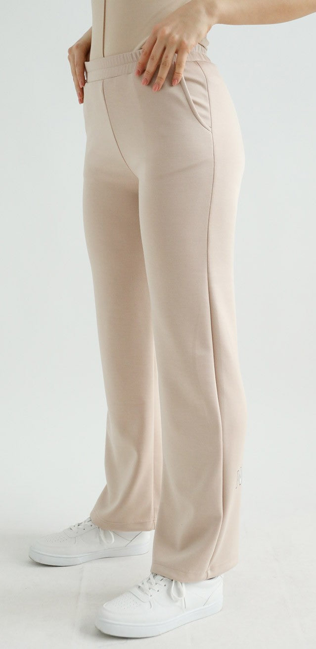 Set Trening Bej din Bumbac Warp Zone